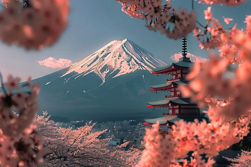 schilderachtig Japans landschap