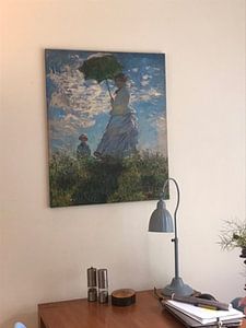 Frau mit einem Sonnenschirm - Madame Monet und ihr Sohn, Claude Monet