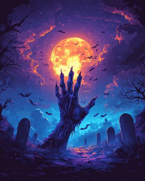 Halloween Graveyard by robby akrim