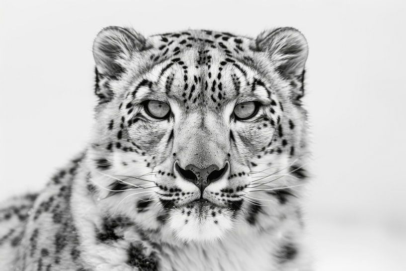 Schneeleopard von Poster Art Shop