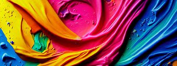 Koptekst Behang Splash in Regenboog Kleur Illustratie van Animaflora PicsStock