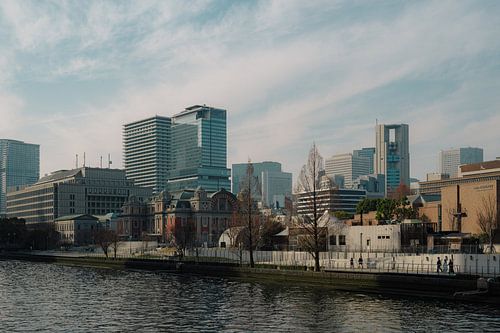 Stedelijk Osaka: Futuristische skyline aan de rivieroever