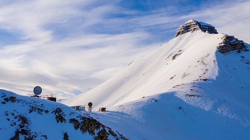 Weerstation op Spitsbergen