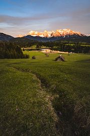 Sunset at the Geroldsee by Sebastian Leistenschneider