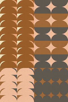 Vintage patroon. Moderne abstracte kunst II van Dina Dankers