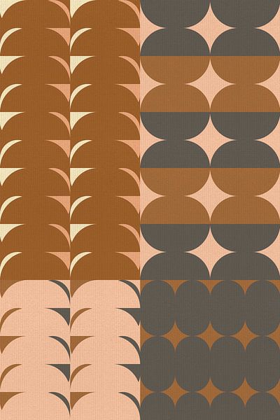 Vintage pattern. Modern abstract art II by Dina Dankers