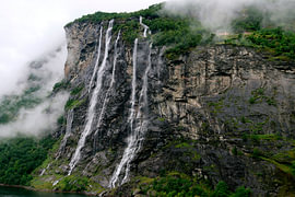 Seven Sisters Waterfall in the Geirangerfjord by Dlanor