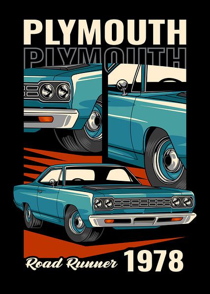 Plymouth Road Runner Muscle Car von Adam Khabibi