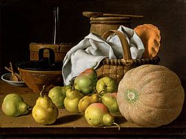 Still Life with Melon and Pears, Luis Eugenio Meléndez