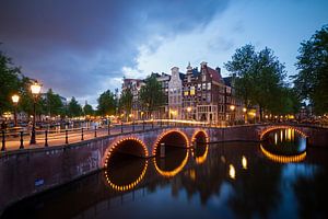Beleuchtete Keizersgracht 