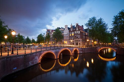 Beleuchtete Keizersgracht  von Dennis van de Water
