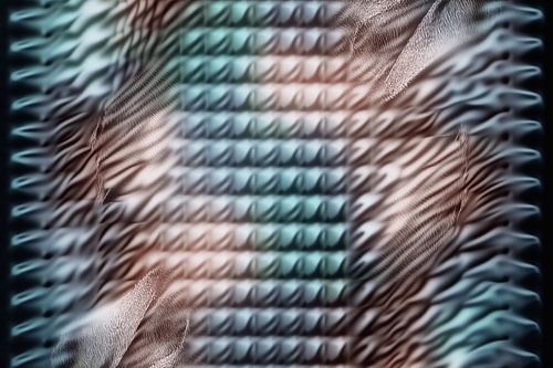 Oeuvre abstraite organique 3D