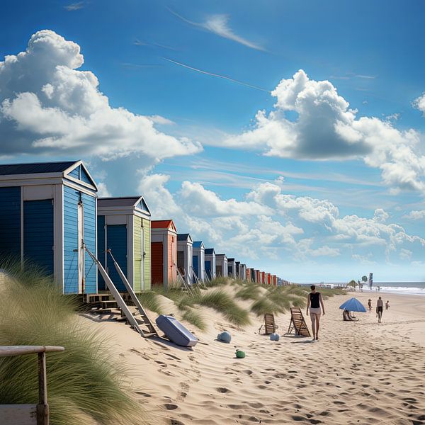 life on the beach by Egon Zitter