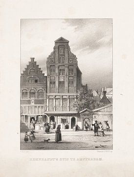 Carel Christiaan Antony Last, Rembrandt's Huis te Amsterdam, ca. 1836 - 1876 van Atelier Liesjes
