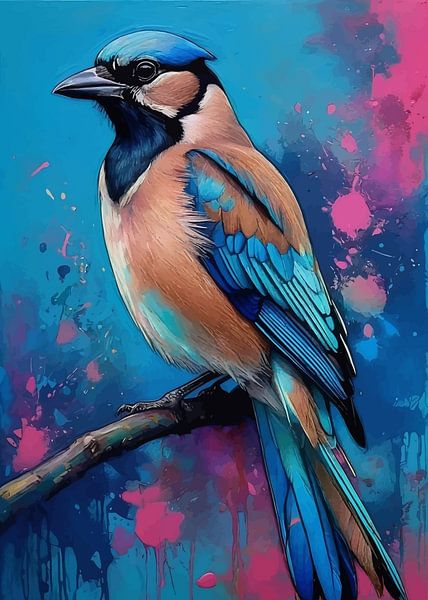 Eurasian Jay Bird by MIROKKU