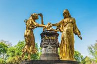 Mozartbrunnen, Dresden  van Gunter Kirsch thumbnail