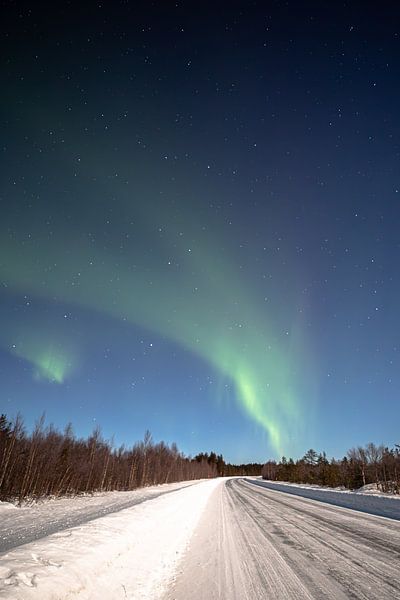 Dance of the Northern Lights over Norrbotten - Magical winter night in Lapland by Fototante