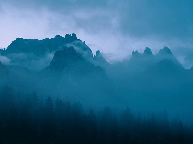 L'heure bleue au lac d'Antorno par Max Schiefele