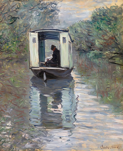 Covered Boat Reflections