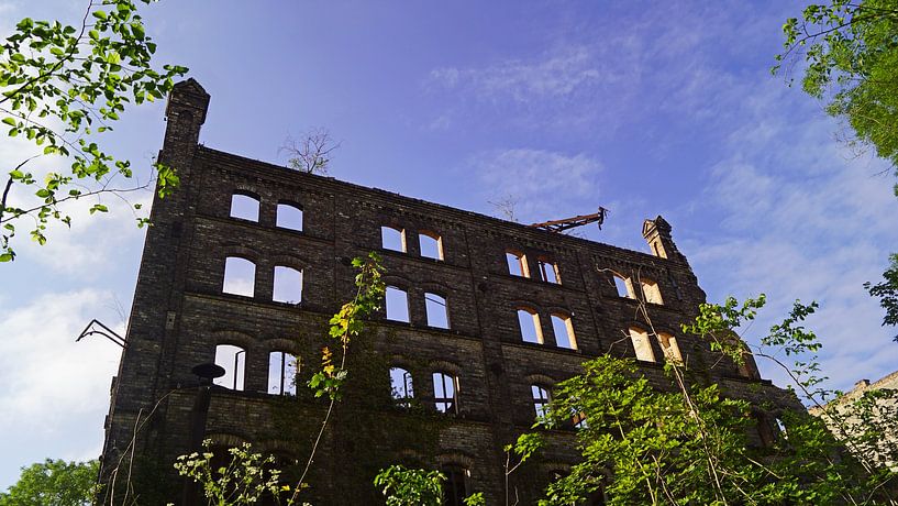 Ruine des Speichers des Mühlenkomplexes Böllberg in Halle in Deutschland von Babetts Bildergalerie