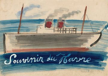 Raoul Dufy - Herinnering aan Le Havre (1921) van Peter Balan
