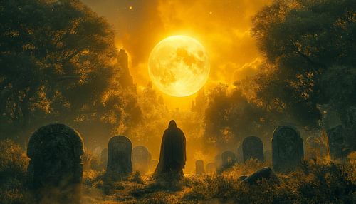 Full moon night at the Germanic sanctuary