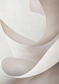 Gewellte Formen in weichen Tönen und Schatten