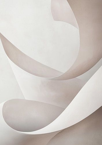 Formes ondulées dans des tons doux et des ombres