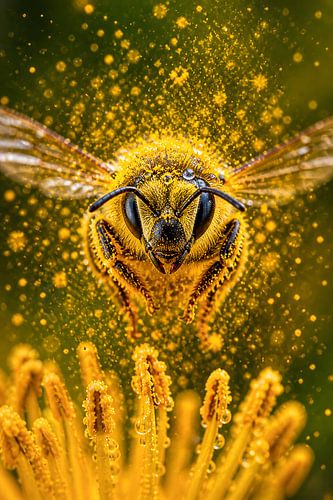 Goldener Rausch – Die Biene im Pollenregen