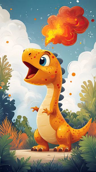 Bébé dinosaure par R Pevitanada