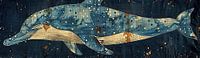 Whale Night Blue | Galaxy Glide Leviathan by Eye catching paintings thumbnail