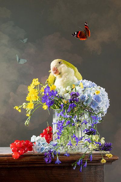 Still life 'Just a little blue' by Willy Sengers