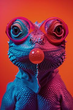 Bubblegum Fun: Lizard 5 by ByNoukk