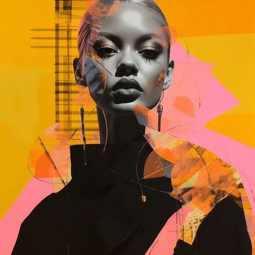 Collage de néons colorés