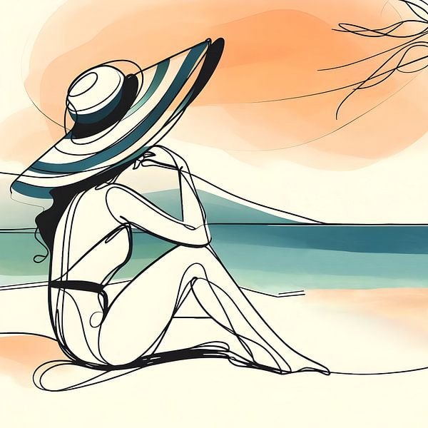 Stille am Strand von FoXo Art