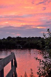 zonsondergang kristalbad