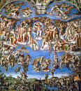 Michelangelo. Sistine Chapel, The last Judgement by 1000 Schilderijen thumbnail