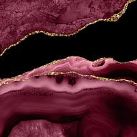 Burgund & Gold Achat Textur 13