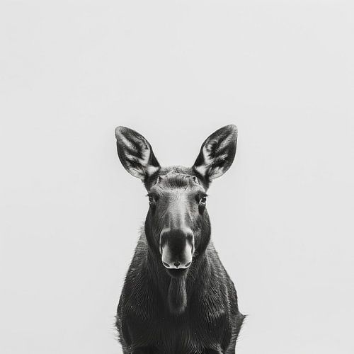 Imposing elk - black and white photography for wildlife lovers
