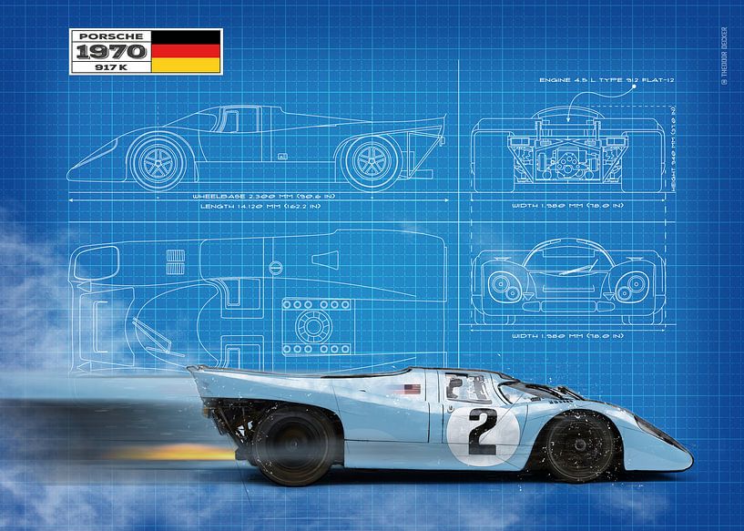 917 Blueprint von Theodor Decker