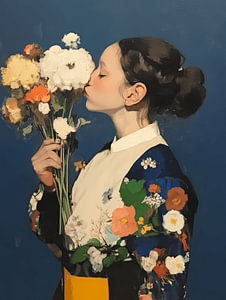 Ich rieche Blumen
