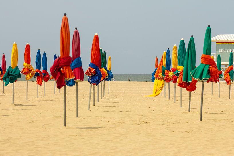 Merry Vibrations: The Enchanting Parasols of Deauville by Jelmer Hogeling
