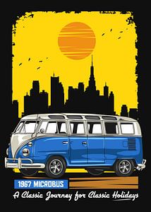 Ikonischer Retro-T2-Van