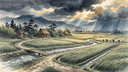 Whispers Across the Japanese Mountain Rice Fields