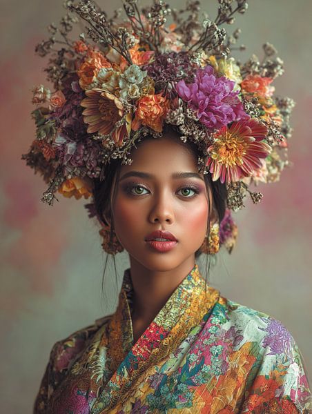 Flower lady by Ellen Novara-da Lima