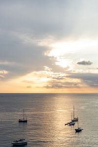 Zonsondergang / sunset Cala d'hort Ibiza van Danielle Bosschaart