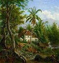 Indische Landschaft, Maurits E.H.R. van den Kerkhoff von Meisterhafte Meister Miniaturansicht