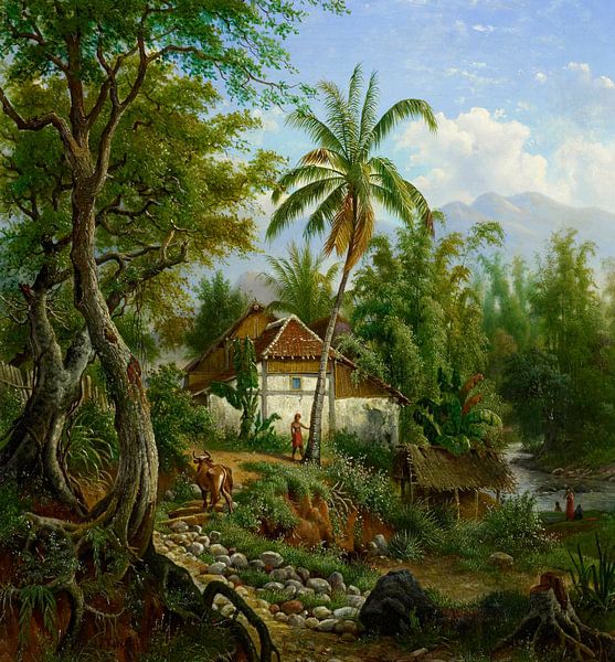 Paysage indien, Maurits E.H.R. van den Kerkhoff par Des maîtres magistraux