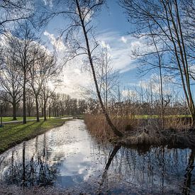 Une journée d'hiver calme dans le domaine de Bredius, Woerden sur John Verbruggen