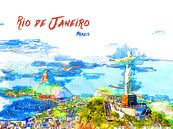 Rio de Janeiro von Printed Artings Miniaturansicht